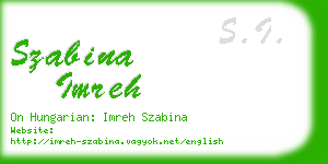 szabina imreh business card